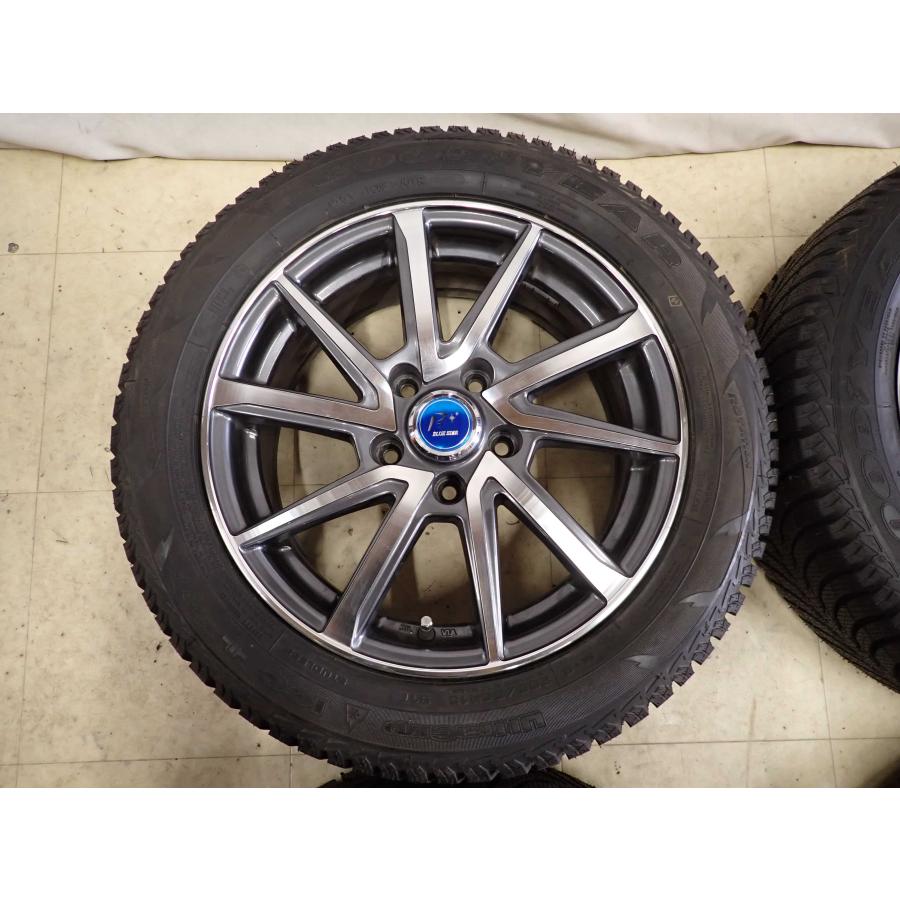 冬4本SET 会社宛 送料無料 205/55R16×6.5J 91T グッドイヤー UltraGrip ice+ 2021年製 アルミ レクサス IS オーリス アイシス NO,I2519の画像
