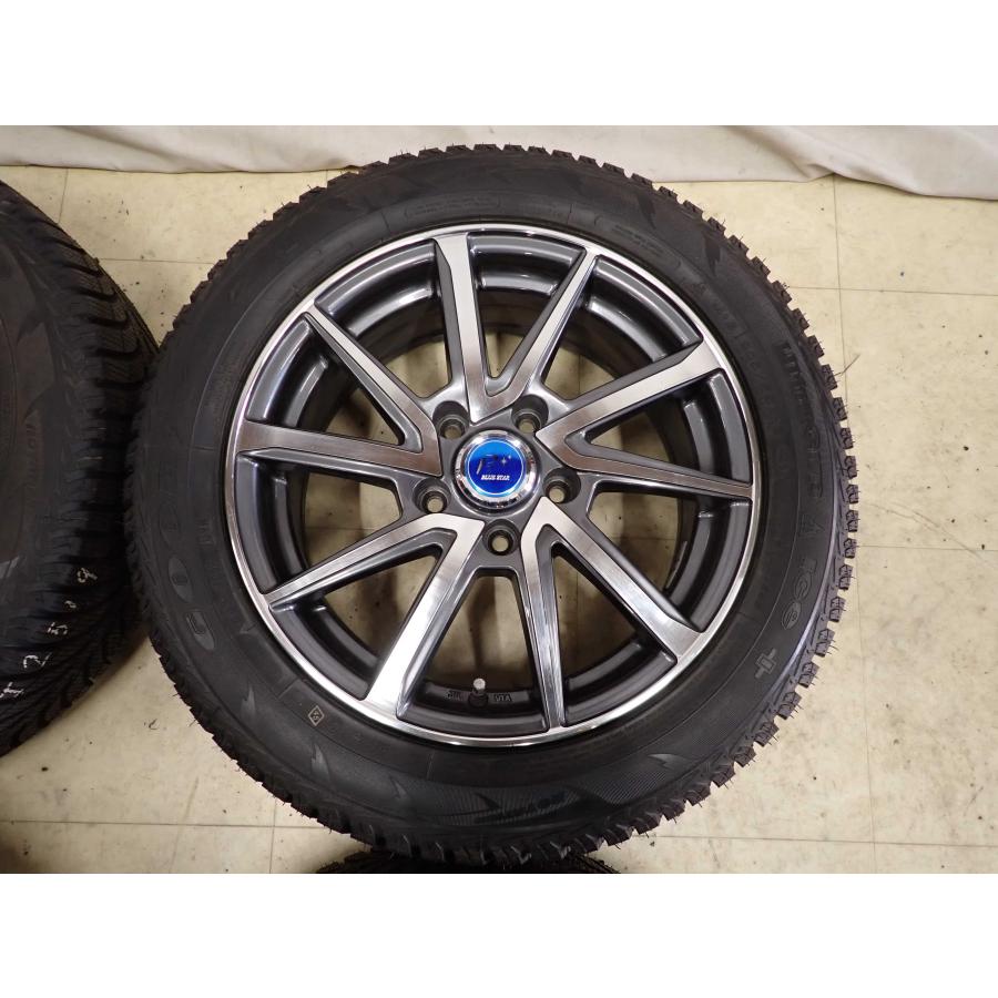 冬4本SET 会社宛 送料無料 205/55R16×6.5J 91T グッドイヤー UltraGrip ice+ 2021年製 アルミ レクサス IS オーリス アイシス NO,I2519の画像