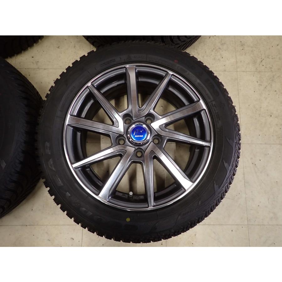 冬4本SET 会社宛 送料無料 205/55R16×6.5J 91T グッドイヤー UltraGrip ice+ 2021年製 アルミ レクサス IS オーリス アイシス NO,I2519の画像