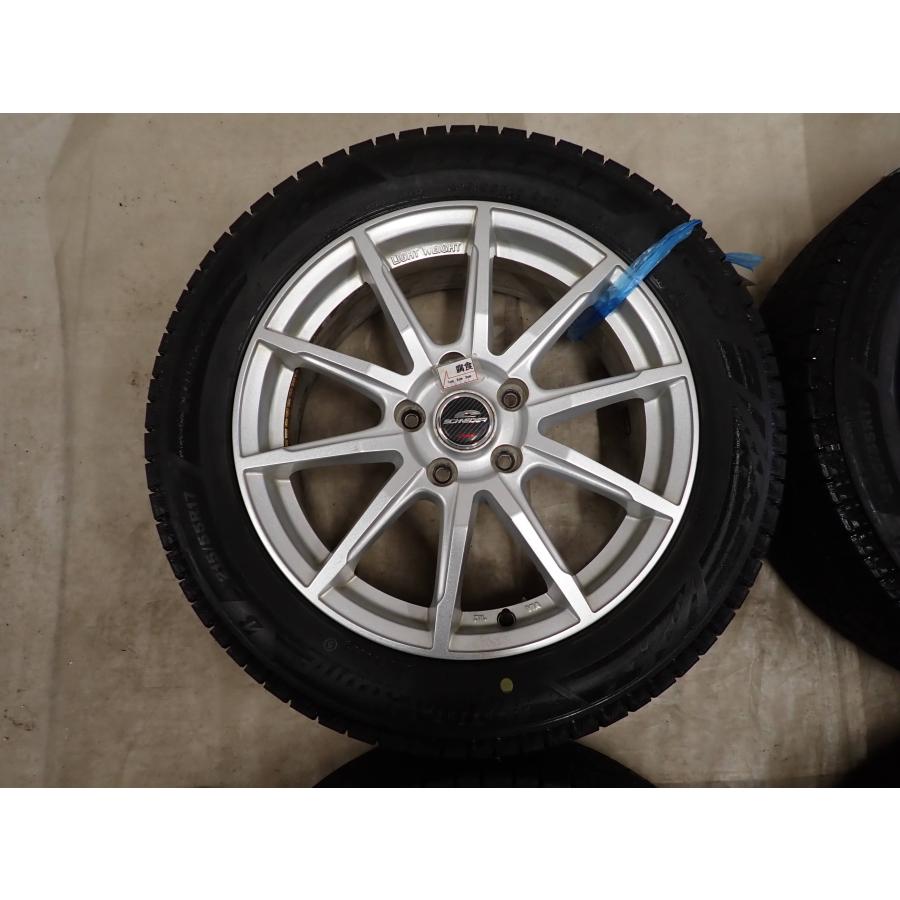 冬4本SET 会社宛 送料無料 215/55R17×7J 94Q ブリヂストン ブリザック 