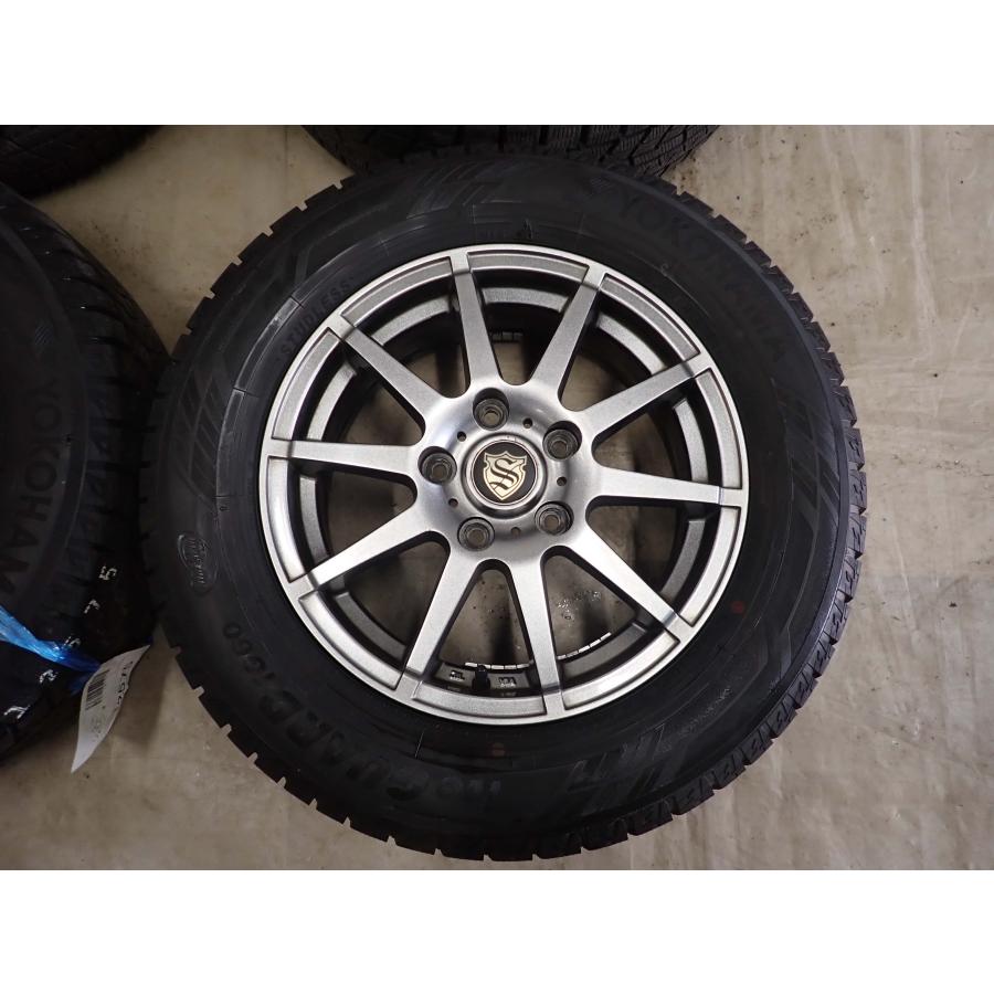 冬4本SET 会社宛 送料無料 195/65R15×6J 91Q ヨコハマ アイスガード IG60 2023年製 アルミ ノア ヴォクシー エスクァイア 特価 NO,I2575の画像