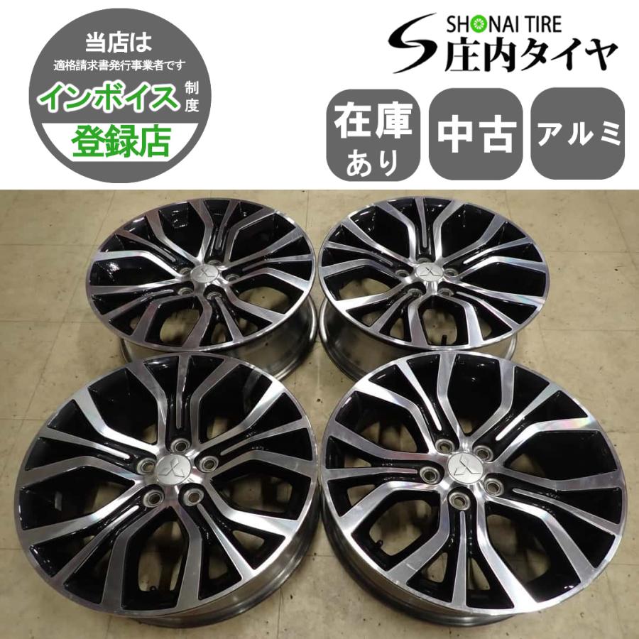 4本SET 会社宛 送料無料 18×7J 三菱 純正 アルミ ホイール 5穴 PCD 