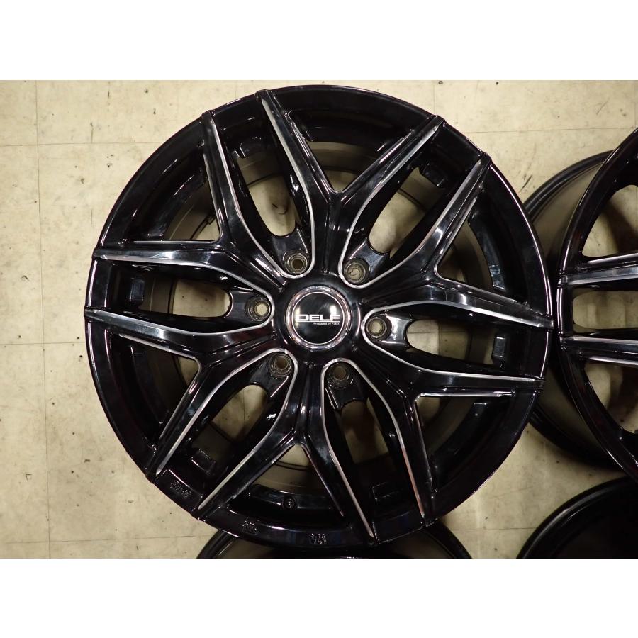 4本SET 会社宛 送料無料 18×8J FLEX Delf 01 アルミ 6穴 PCD 139.7mm + 