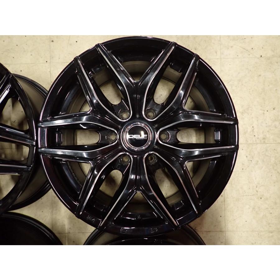 4本SET 会社宛 送料無料 18×8J FLEX Delf 01 アルミ 6穴 PCD 139.7mm + 