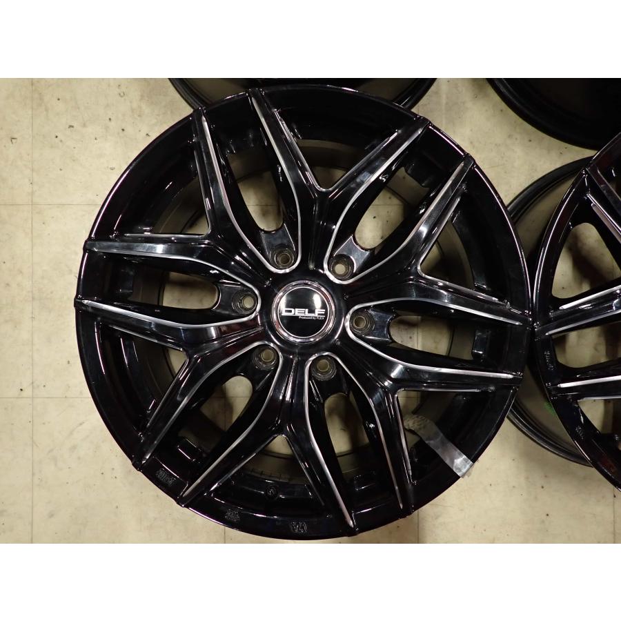 FLEX★DELF★スタッドレスタイヤ＆ホイール★中古 4本SET 会社宛 送料無料 18×8J FLEX Delf 01 アルミ 6穴 PCD 139.7mm +