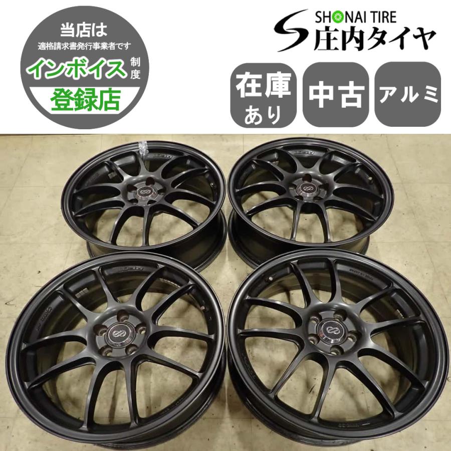 4本SET 会社宛 送料無料 18×7J ENKEI エンケイ PF01 アルミ 5穴 PCD