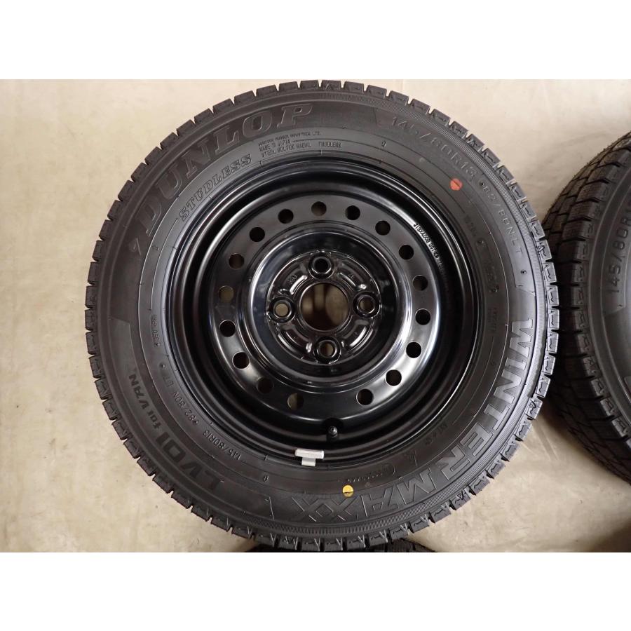 冬4本SET 会社宛送料無料 145/80R13×4J 82/80 LT ダンロップ WINTER 