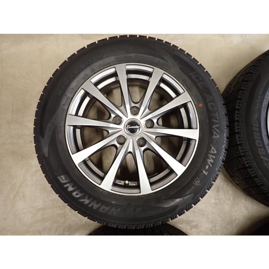 冬4本SET 会社宛 送料無料 215/60R16×6.5J 95Q ナンカン ICE ACTIVA  AW1 2024年製 アルミ オデッセイ ヴェゼル エスティマ 特価 NO,I3100の画像