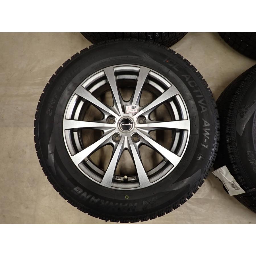 冬4本SET 会社宛 送料無料 215/60R16×6.5J 95Q ナンカン ICE ACTIVA  AW1 2024年製 アルミ オデッセイ ヴェゼル エスティマ 特価 NO,I3100の画像