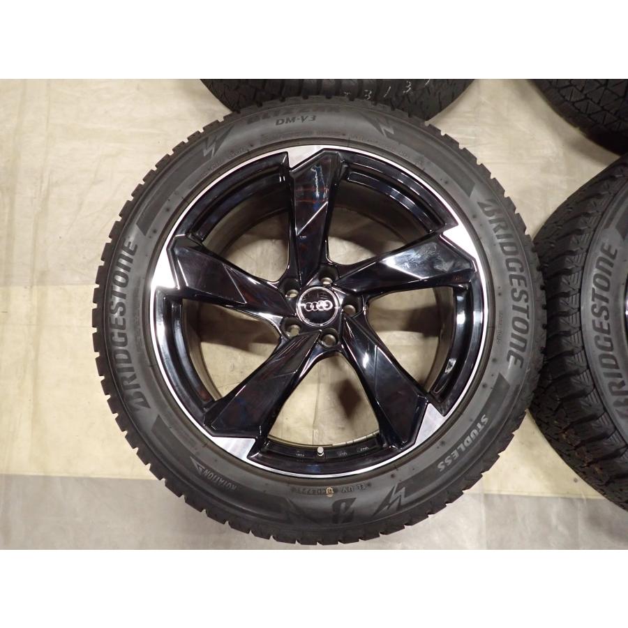 冬4本SET 会社宛 送料無料 255/50R20×8.5J 109Q ブリヂストン ブリザック DM-V3 2021年製 アウディ Q7 純正 アルミ 店頭交換OK！NO,I3137の画像