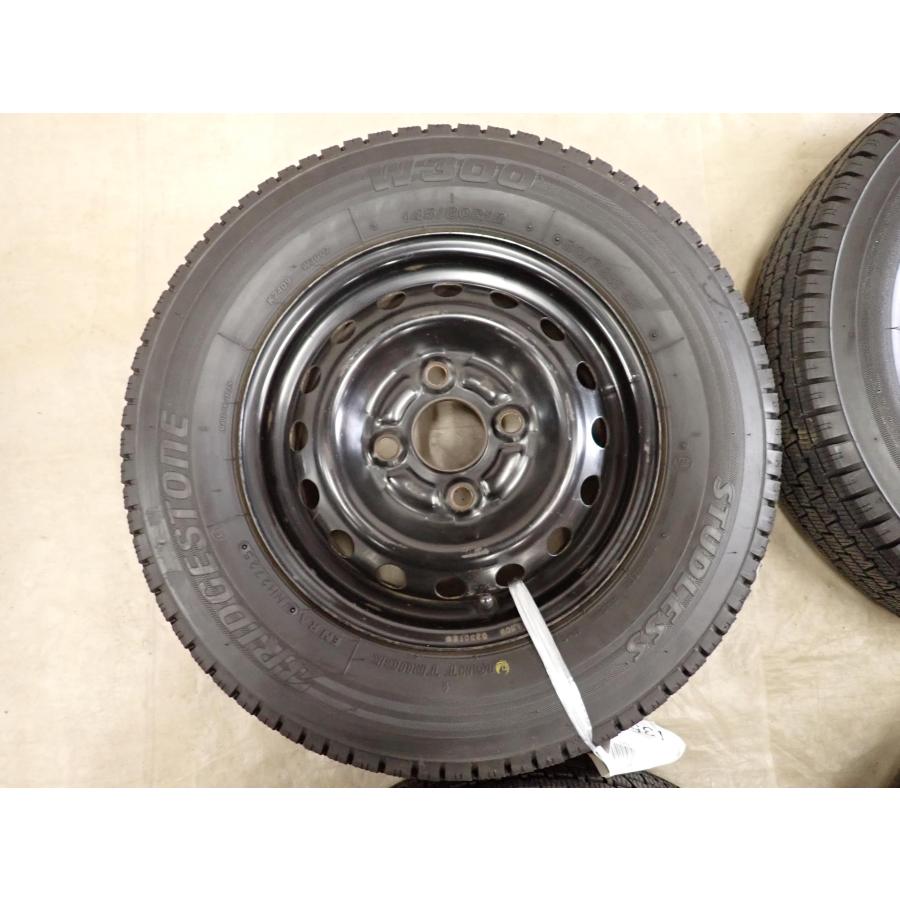 冬4本SET 会社宛 送料無料 145/80R12×3.5J 80/78 LT ブリヂストン W300 2025年製 スチール 軽トラック バン 貨物車 バモス 特価 NO,I3562の画像