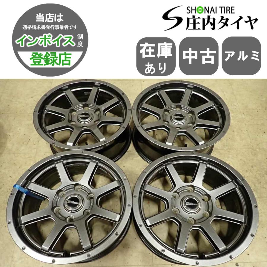 プラド ハイラックス サーフ等 PCD139.7 6穴 17インチ タイヤセット 4本SET 会社宛 送料無料 17×7.5J デザイン アルミ 6穴 PCD 139.7mm +25