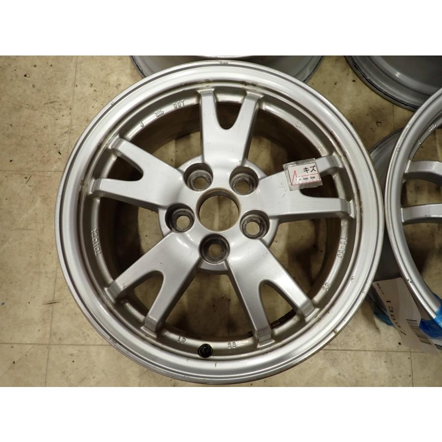 4本 会社宛 送料無料 15×6J トヨタ 純正 シルバー アルミホイール 5穴