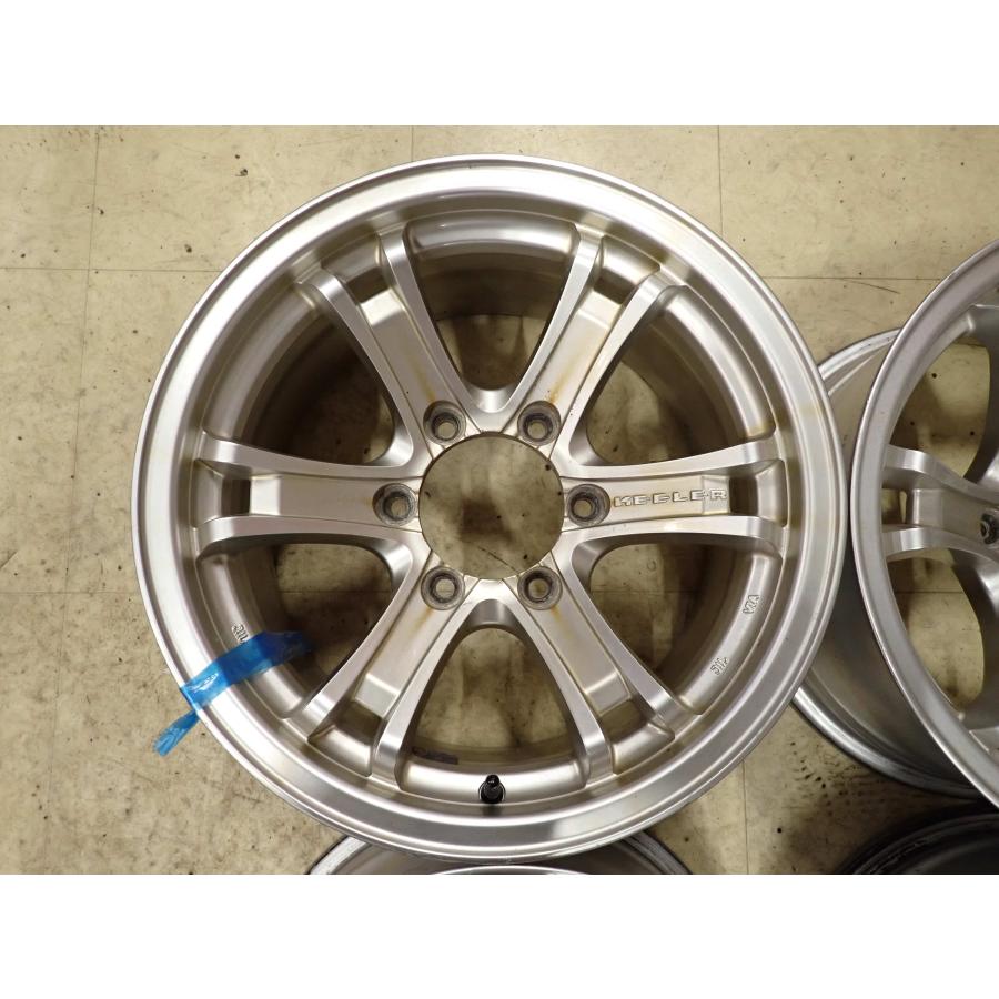 WEDS KEELER 16インチ×7J 139.7 6穴 +5 ハブ108 4本 会社宛 送料無料 16×8J WEDS KEELER アルミ 6穴 PCD 139.7mm +2