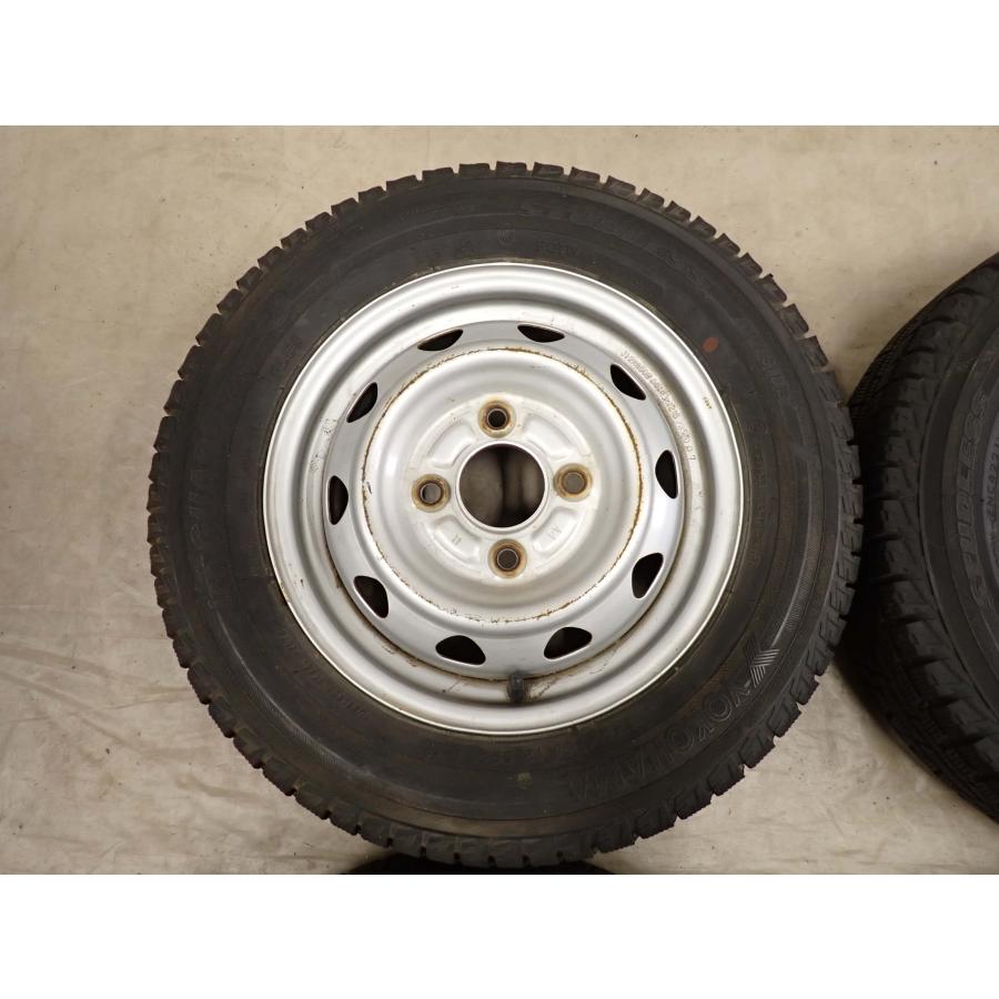 冬4本SET 会社宛 送料無料 145/70R12×3.5J 69Q ヨコハマ アイスガード IG50 2021年製 アルミ トゥデイ プレオ MRワゴン アルト NO,I4063の画像