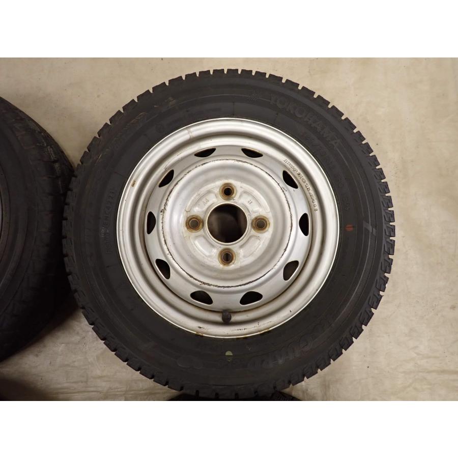 冬4本SET 会社宛 送料無料 145/70R12×3.5J 69Q ヨコハマ アイスガード IG50 2021年製 アルミ トゥデイ プレオ MRワゴン アルト NO,I4063の画像