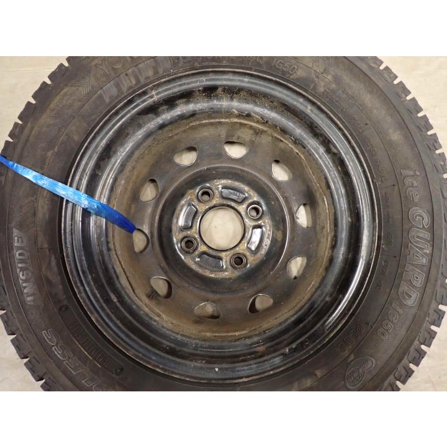 冬4本SET 会社宛 送料無料 145/70R12×3.5J 69Q ヨコハマ アイスガード IG50 2021年製 アルミ トゥデイ プレオ MRワゴン アルト NO,I4063の画像