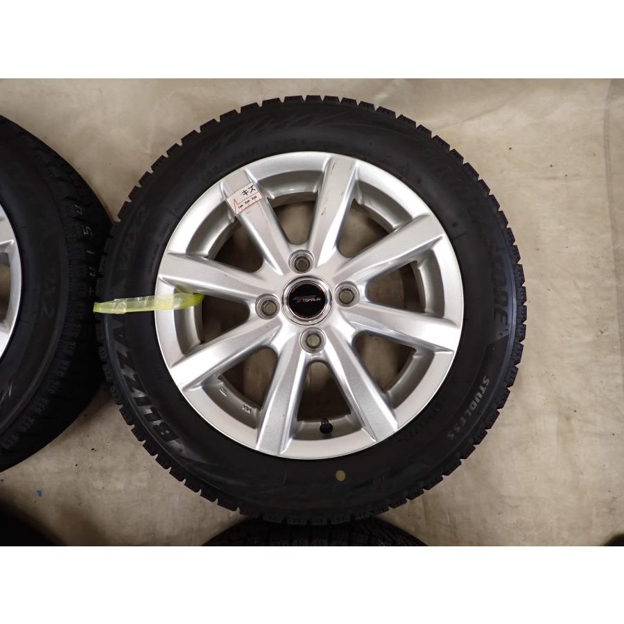 冬4本SET 会社宛送料無料 155/65R14×4.5J 75Q ブリヂストン ブリザック