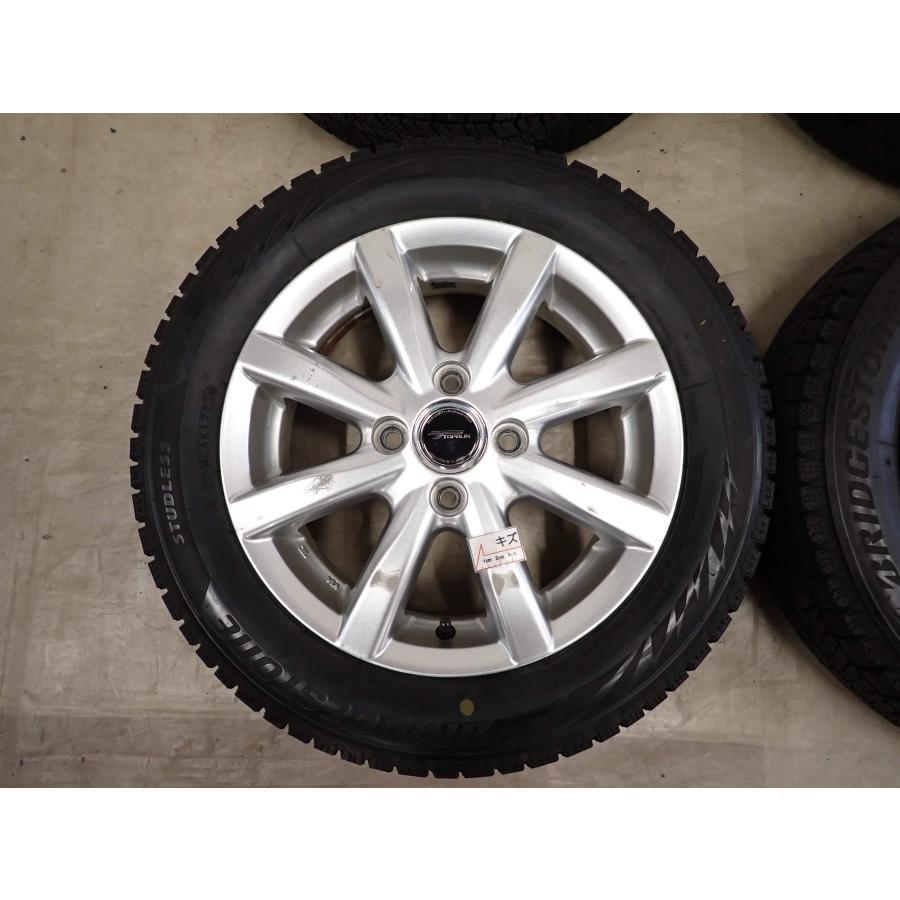冬4本SET 会社宛送料無料 155/65R14×4.5J 75Q ブリヂストン ブリザック