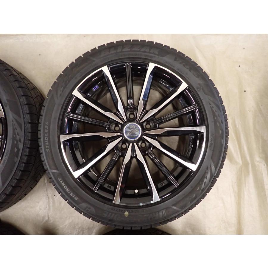 冬 4本SET 会社宛 送料無料 215/50R17×7J 91Q ブリヂストン ブリザック VRX3 2021年製 アルミ イプサム プリウスα リーフ 特価 NO,I4338_2