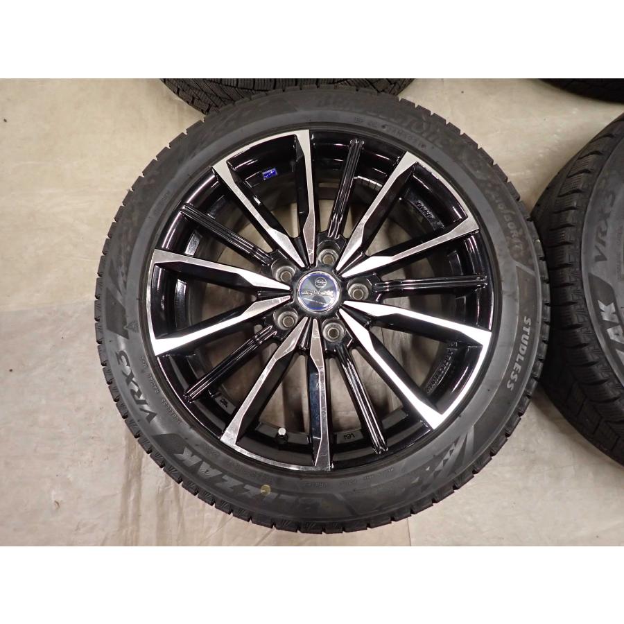 冬 4本SET 会社宛 送料無料 215/50R17×7J 91Q ブリヂストン ブリザック VRX3 2021年製 アルミ イプサム プリウスα リーフ 特価 NO,I4338_3