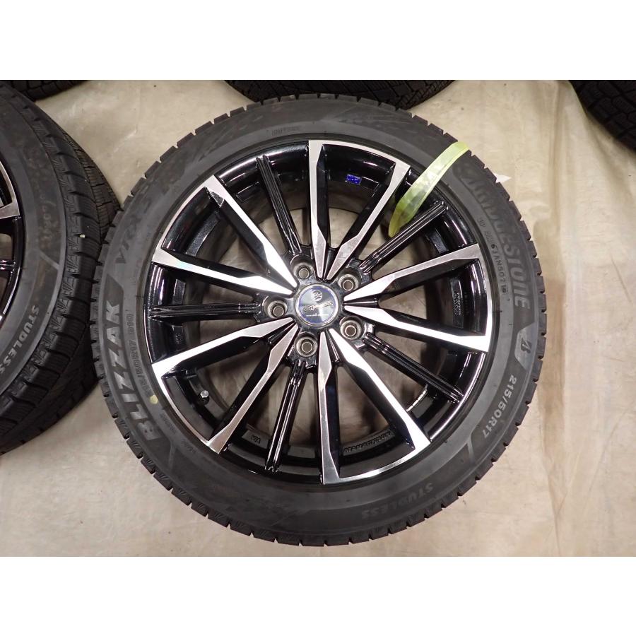 冬 4本SET 会社宛 送料無料 215/50R17×7J 91Q ブリヂストン ブリザック VRX3 2021年製 アルミ イプサム プリウスα リーフ 特価 NO,I4338_4
