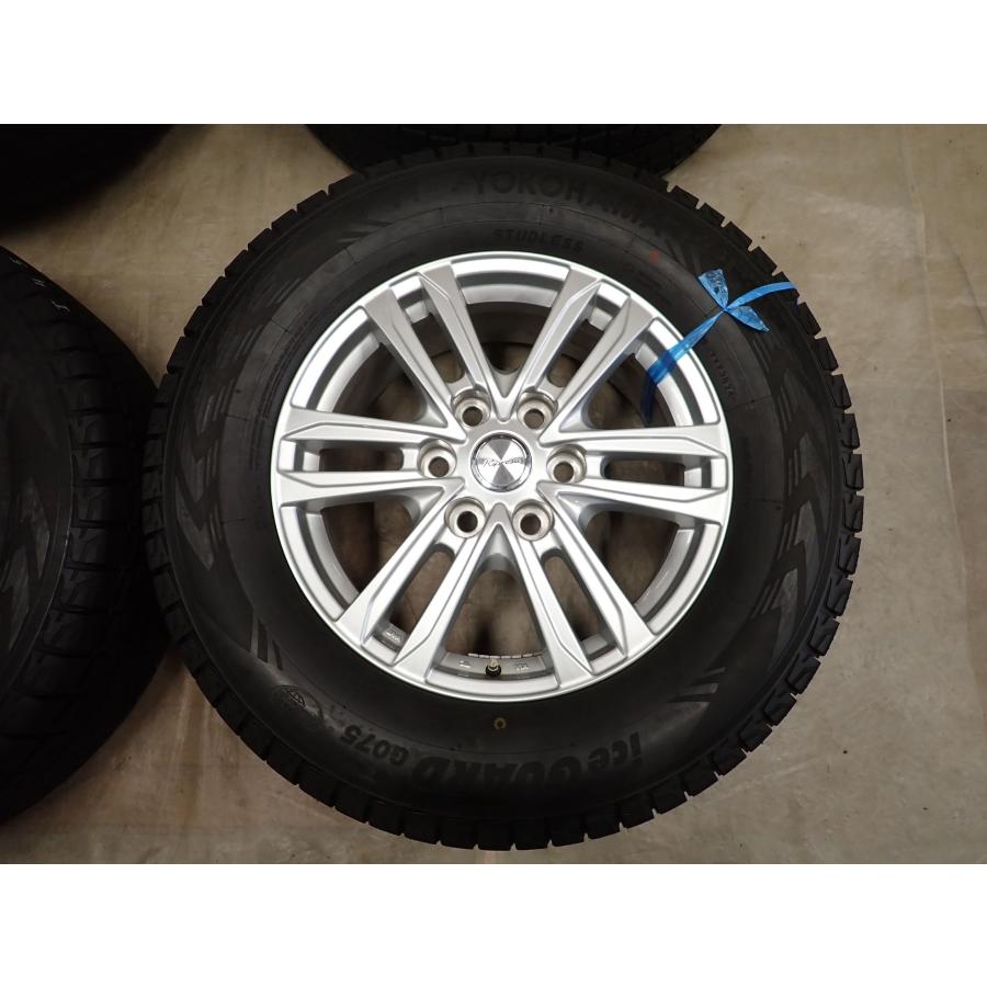 冬4本SET 会社宛 送料無料 265/65R18×7.5J 114Q ヨコハマ アイスガード G075 2024年製 Ripresa リプラーザ アルミ ランクル300 NO,I4514_4