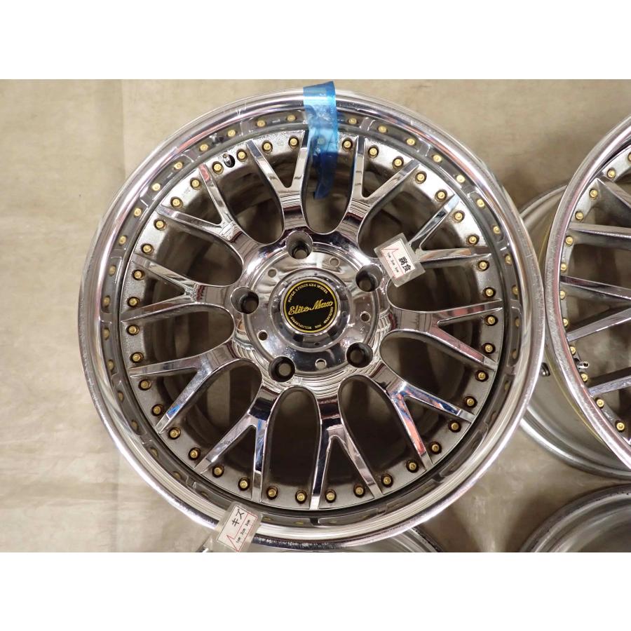 18インチ 9.5J 深リム ホイール 2本セット ① 4本SET 会社宛 送料無料 18×9.5J デザイン メッシュ アルミ 5穴 PCD