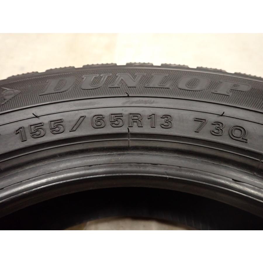 155/65R13 2025年 9.5部山 ウィンターマックス アルミ付 4本 冬4本SET 会社宛 送料無料 155/65R13 73Q ダンロップ WINTER MAXX WM02
