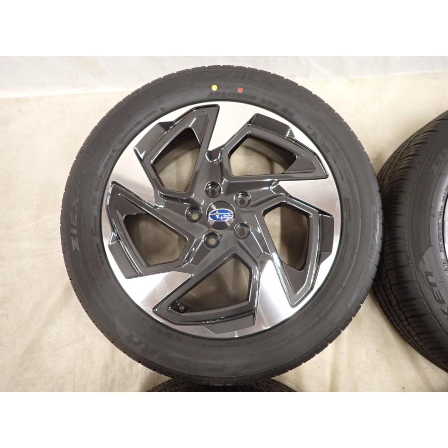 夏4本SET 会社宛 送料無料 225/55R18×7J 98V ファルケン ZIEX ZE001A A/S 2025年製 スバル クロストレック 純正 アルミホイール NO,I4808の画像