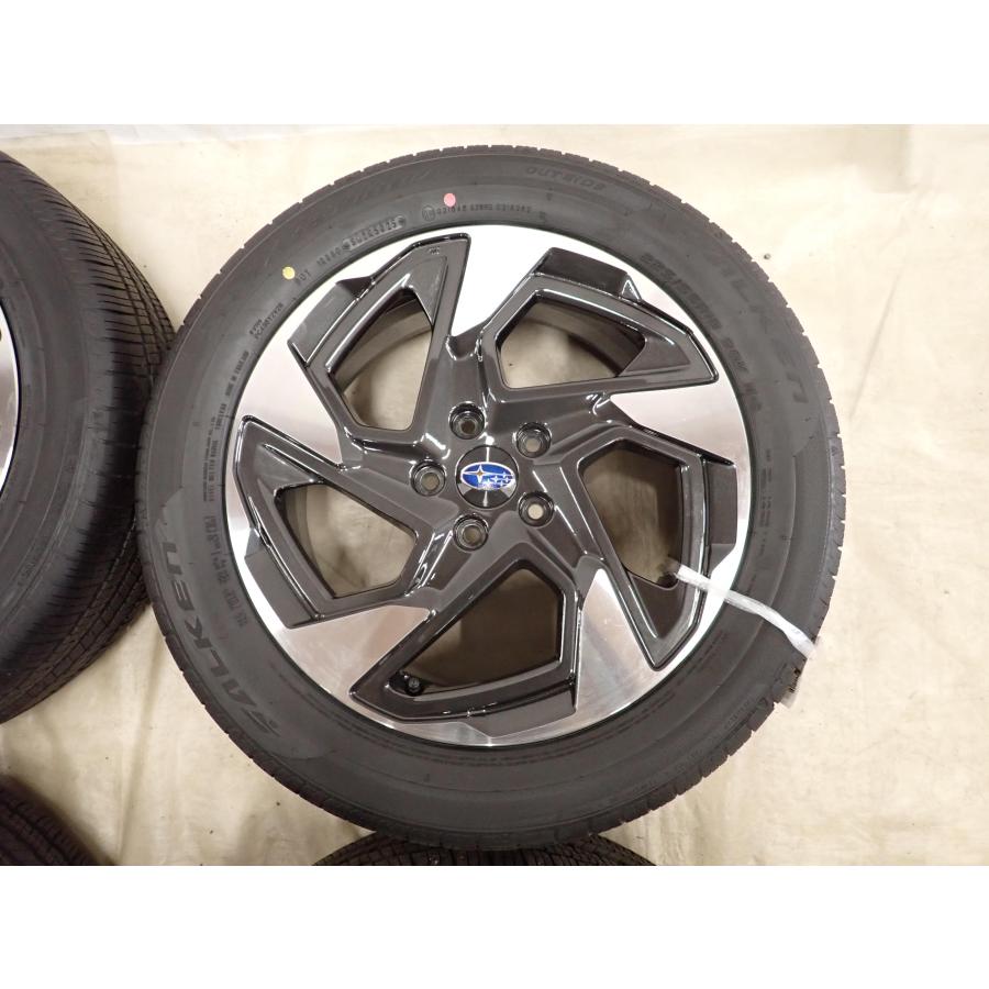 夏4本SET 会社宛 送料無料 225/55R18×7J 98V ファルケン ZIEX ZE001A A/S 2025年製 スバル クロストレック 純正 アルミホイール NO,I4808の画像