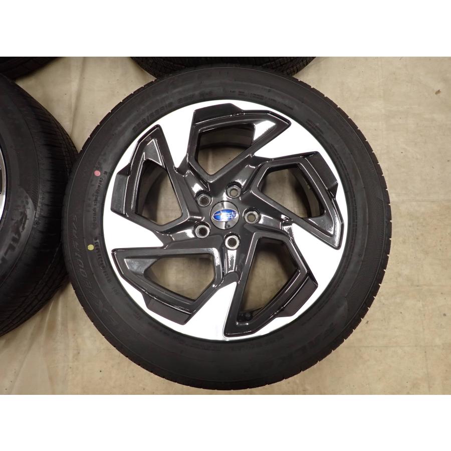 夏4本SET 会社宛 送料無料 225/55R18×7J 98V ファルケン ZIEX ZE001A A/S 2025年製 スバル クロストレック 純正 アルミホイール NO,I4808の画像