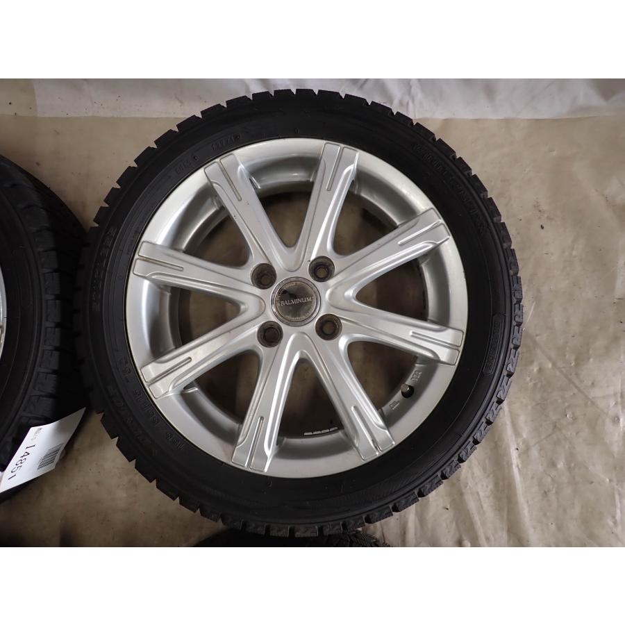 165/55R15 ウィンターマックス02 WM02 アルミホイールセット4本 AZENIS 冬4本SET 会社宛 送料無料 165/55R15×4.5J 75Q ダンロップ