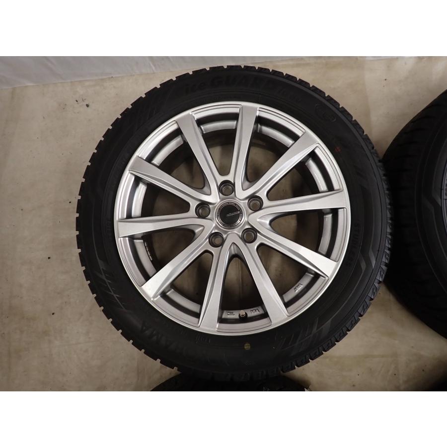 2021年製バリ山！アイスガードIG60 205/55R17 pcd120ミニ等 アドバンdb 冬4本SET 会社宛 送料無料 205/55R17×7J 91Q ヨコハマ