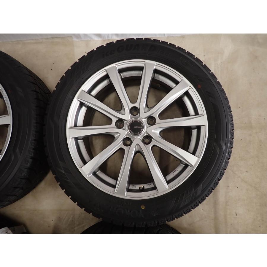 送料込205/55R17 91Qヨコハマ アイスガードIG60アルミホイール5穴 アドバンdb 冬4本SET 会社宛 送料無料 205/55R17×7J 91Q ヨコハマ