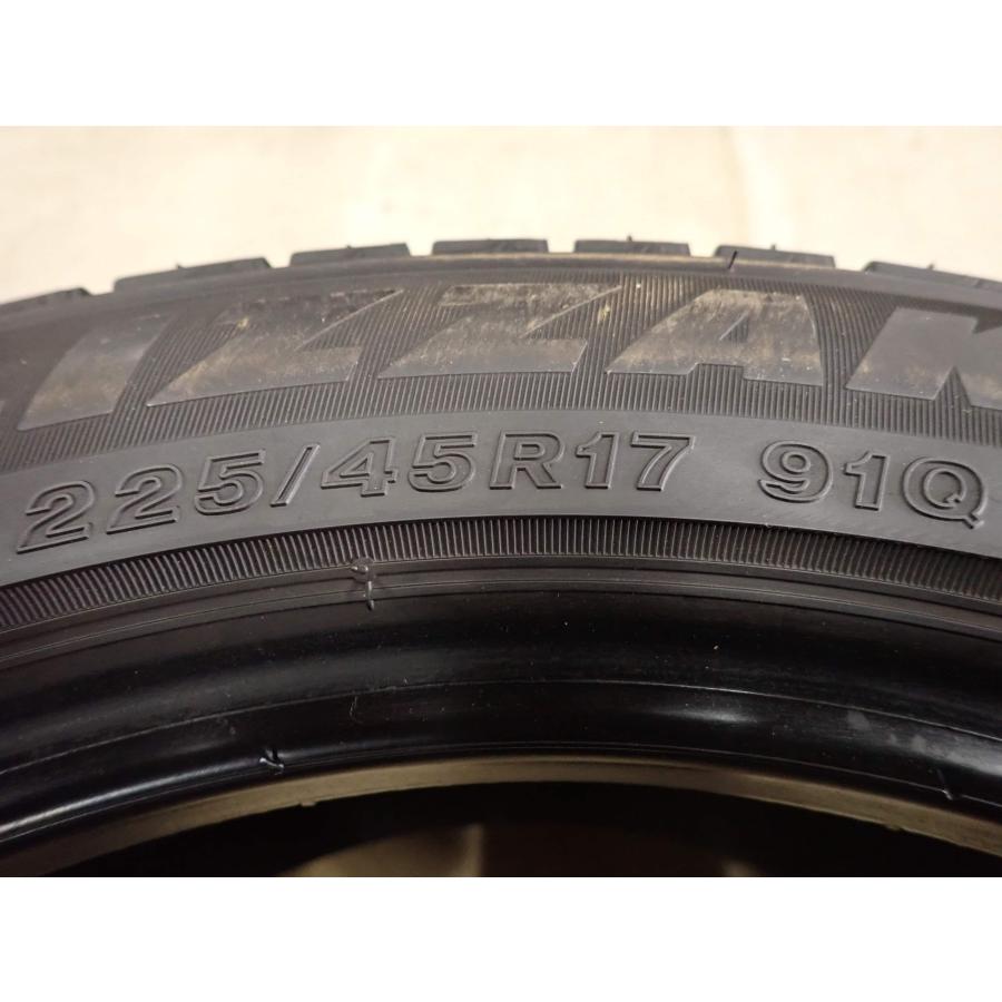 冬4本SET 会社宛 送料無料 225/45R17 91Q ブリヂストン ブリザック VRX3 2021年製 レクサス IS オーリス アコード CP9A ランサー NO,I5208の画像