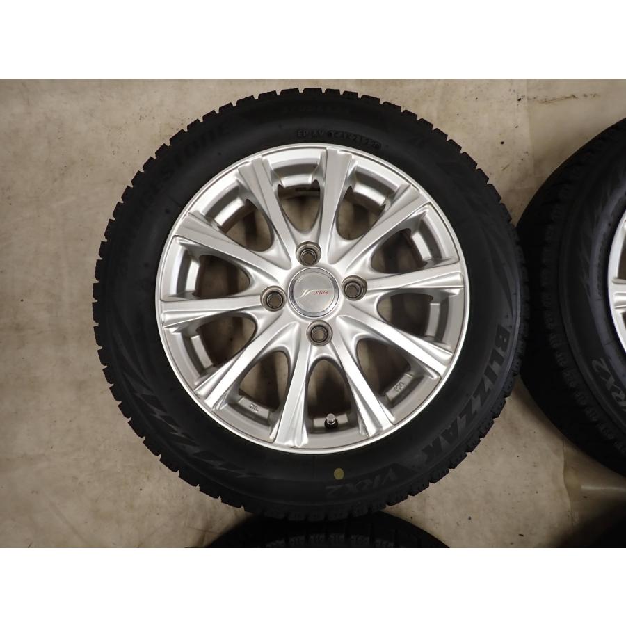 冬4本SET 会社宛送料無料 155/65R14×4.5J 75Q ブリヂストン ブリザック