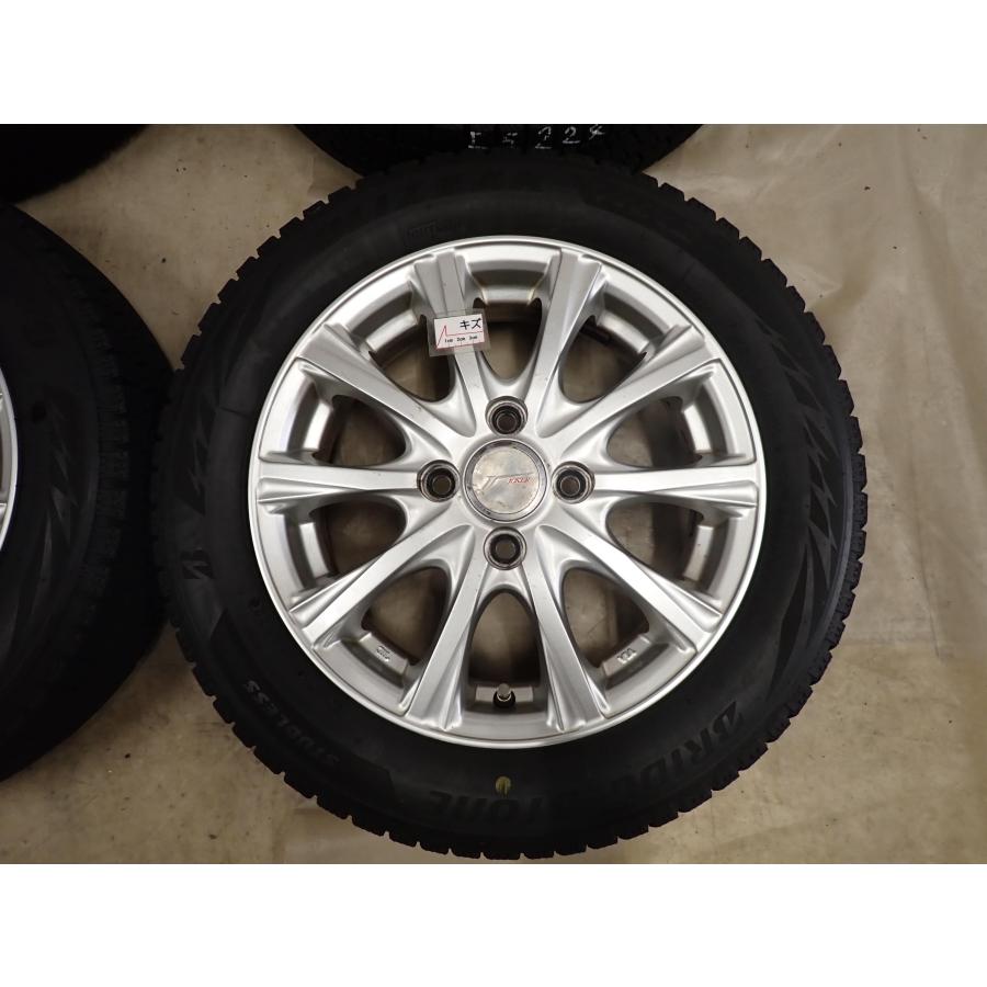冬4本SET 会社宛送料無料 155/65R14×4.5J 75Q ブリヂストン ブリザック