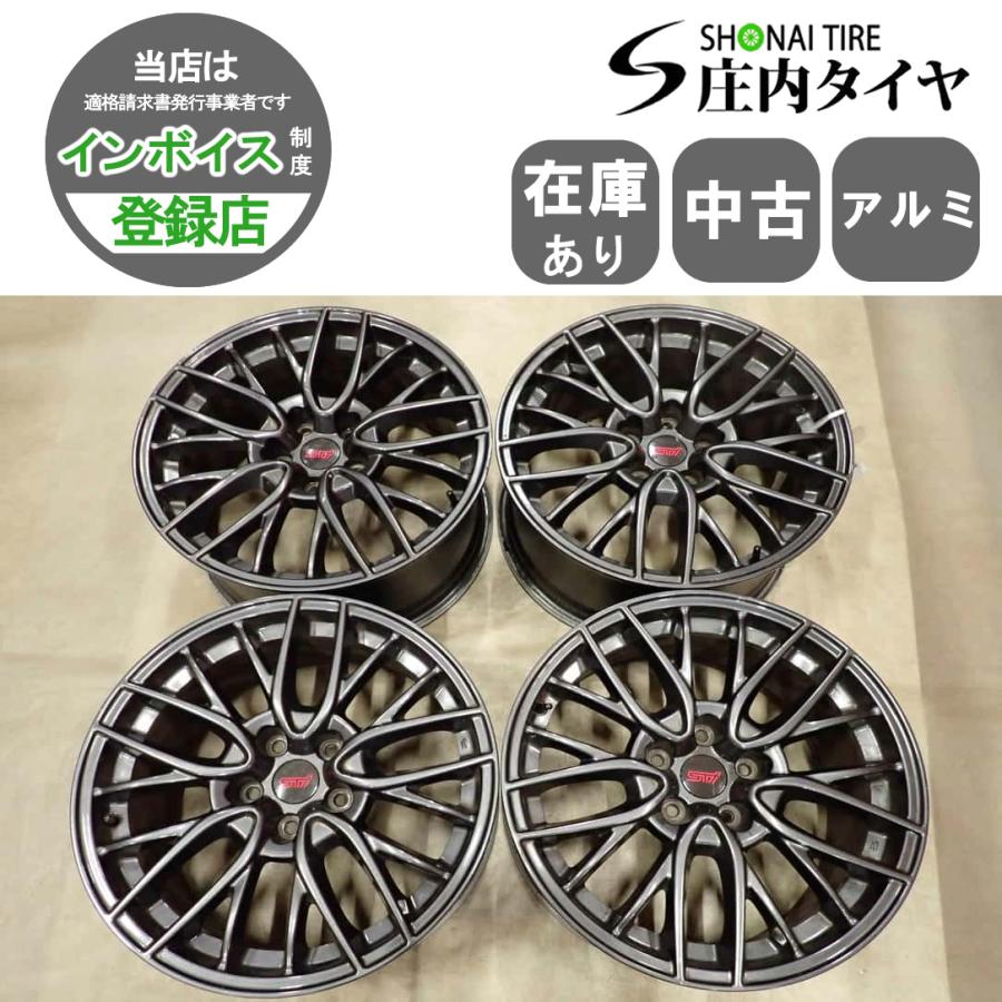 スバル純正18インチアルミホイール4本セット8.5Jstiエンケイ製造 4本SET 会社宛 送料無料 18×8.5J ENKEI製 スバル VAB WRX STI 純正