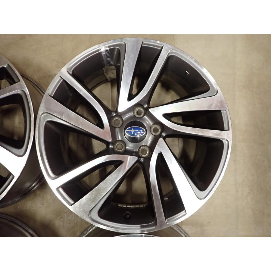 4本SET 会社宛 送料無料 18×7.5J スバル VM レヴォーグ 純正 アルミ 5穴 PCD 114.3mm +55 ハブ径56mm レイバック クロストレック NO,I5244_2