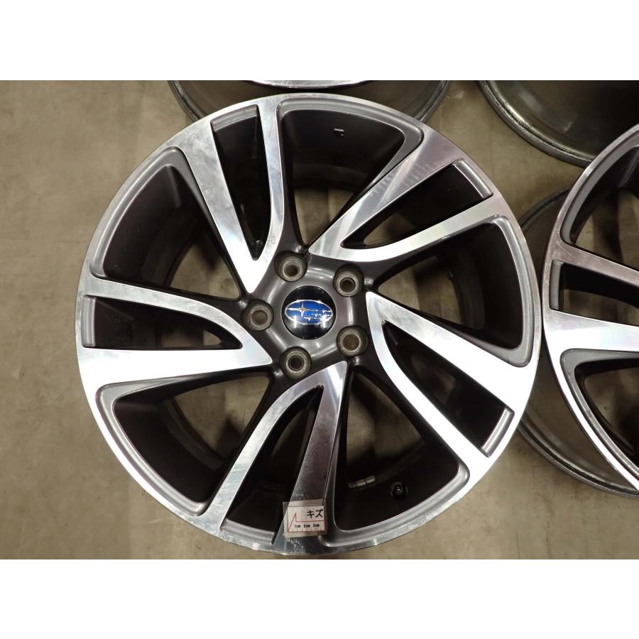 4本SET 会社宛 送料無料 18×7.5J スバル VM レヴォーグ 純正 アルミ 5穴 PCD 114.3mm +55 ハブ径56mm レイバック クロストレック NO,I5244_3