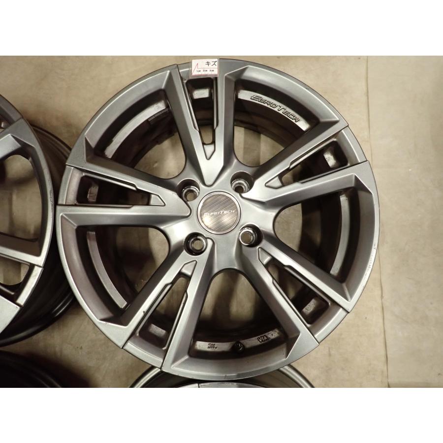 4本SET 会社宛 送料無料 16×6.5J ユーロテック Gaya Soil アルミ 4穴 PCD 108mm +25 ハブ径65mm プジョー シトロエン 店頭交換OK NO,I5247_2