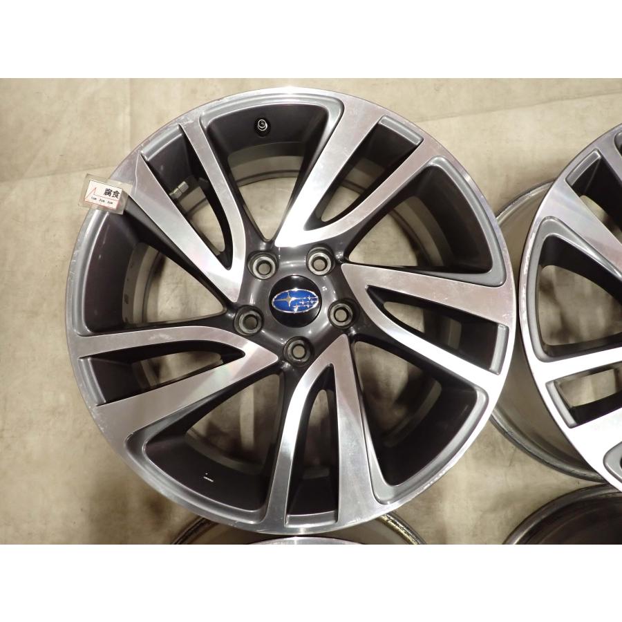 4本SET 会社宛 送料無料 18×7.5J スバル VM レヴォーグ 純正 アルミ 5穴 PCD 114.3mm +55 ハブ径56mm レイバック クロストレック NO,I5255_1