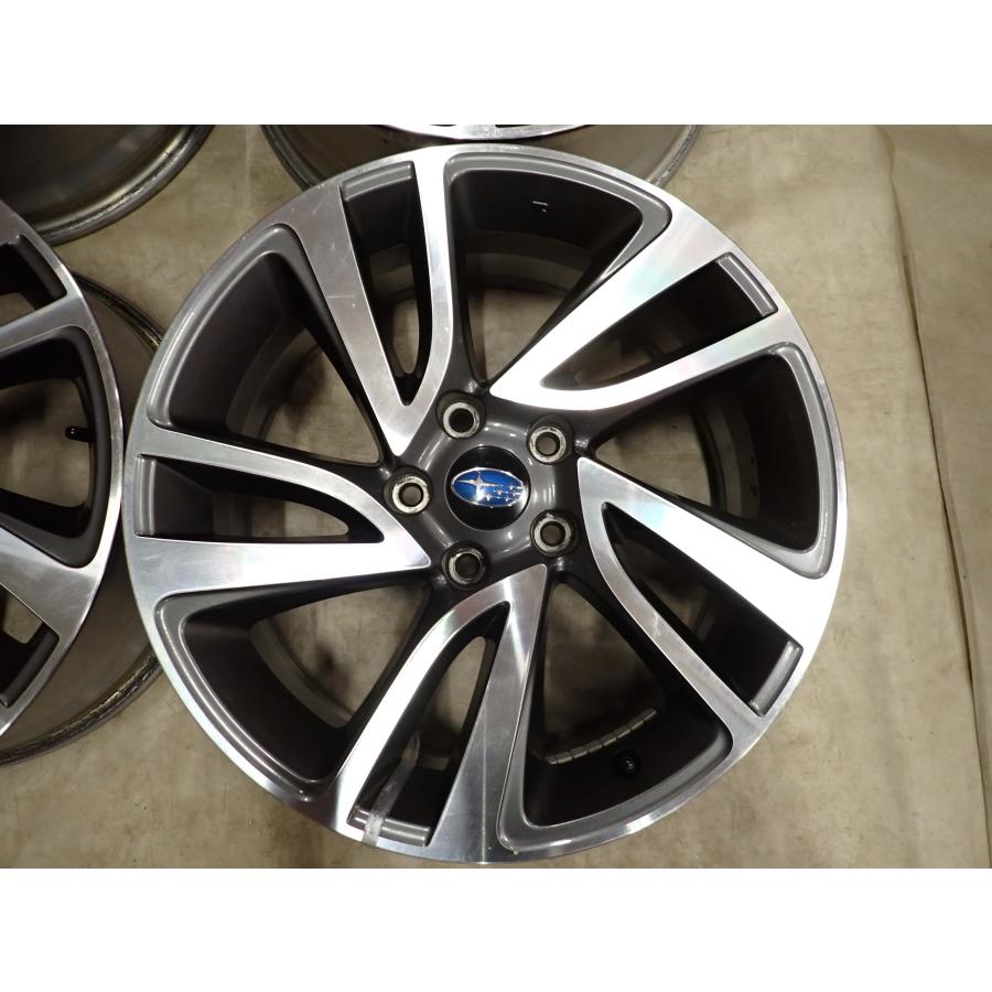 4本SET 会社宛 送料無料 18×7.5J スバル VM レヴォーグ 純正 アルミ 5穴 PCD 114.3mm +55 ハブ径56mm レイバック クロストレック NO,I5255_4