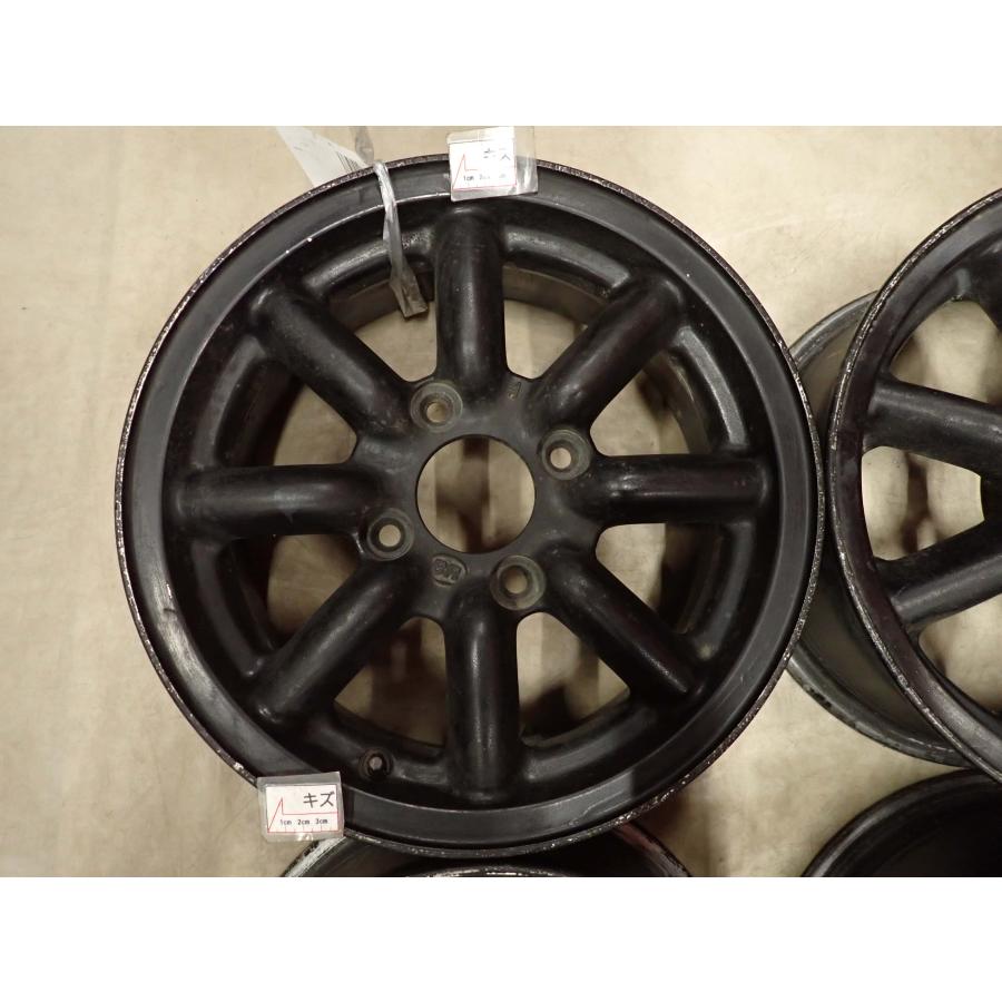 4本SET 会社宛 送料無料 14×6J ブラックレーシング BR アルミ 4穴
