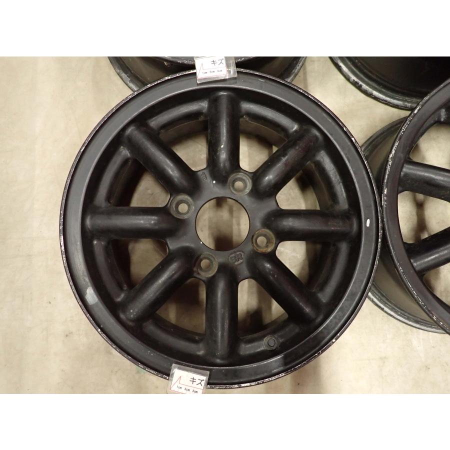 4本SET 会社宛 送料無料 14×6J ブラックレーシング BR アルミ 4穴