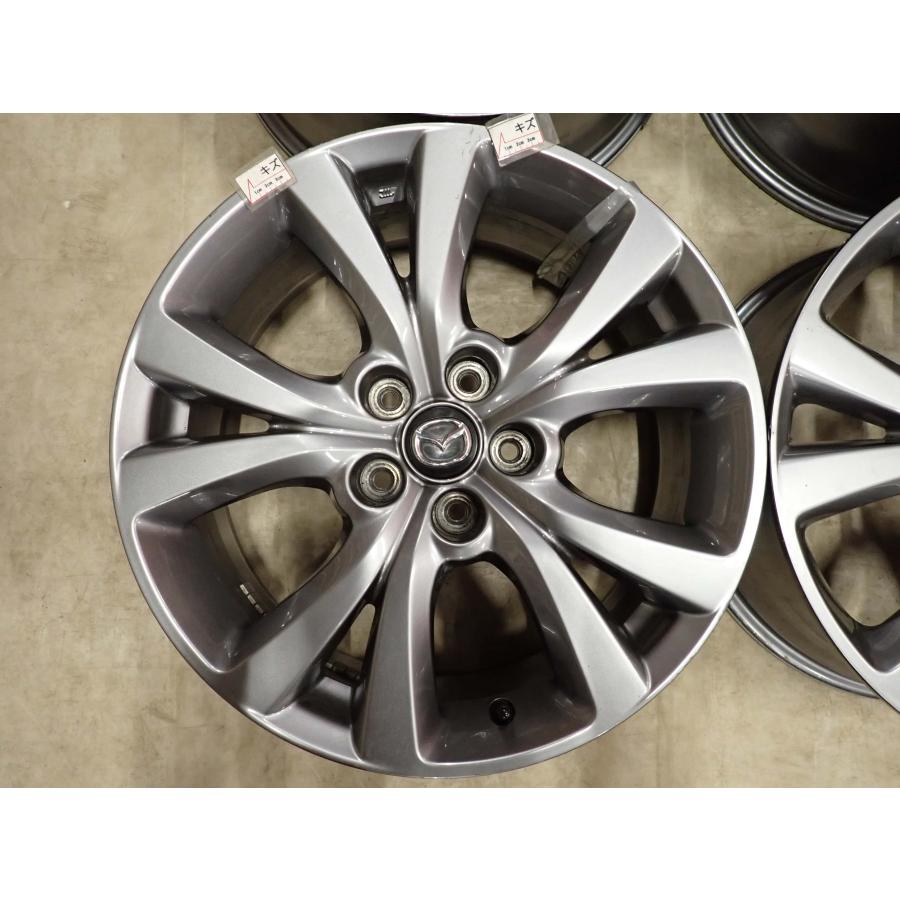 4本SET 会社宛 送料無料 18×7J MAZDA マツダ CX-30 DM 純正 アルミ ホイール 5穴 PCD 114.3mm +45 ハブ径67mm 店頭交換OK 特価！ NO,I5281_3