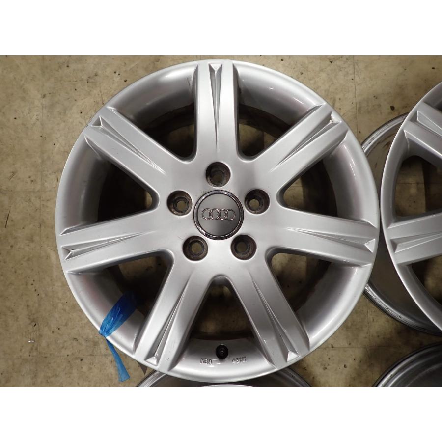 4本SET 会社宛 送料無料 16×6J AUDI アウディ A3 8P系 純正 シルバー