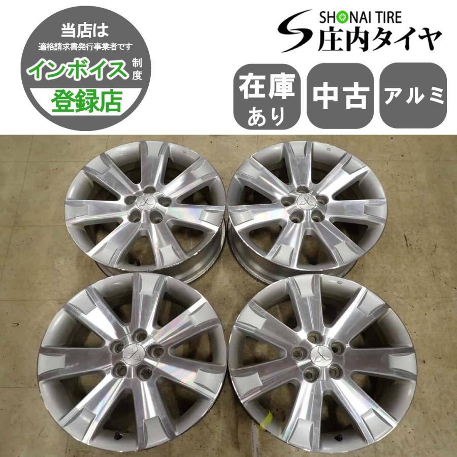 4本SET 会社宛 送料無料 18×7J 三菱 デリカD:5 純正 アルミ 5穴 PCD