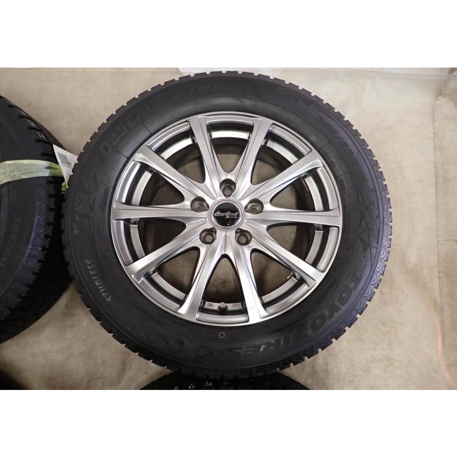 冬4本SET 会社宛 送料無料 205/60R16×6.5J 92Q トーヨー オブザーブ GIZ2 2022年製 アルミ ノア ヴォクシー エスクァイア 特価 NO,I5934_2